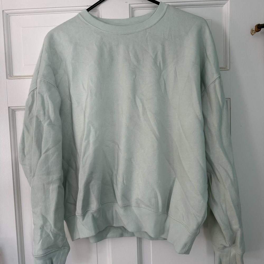 PINK Victoria's Secret Green Oversized Hoodie with Long Sleeves